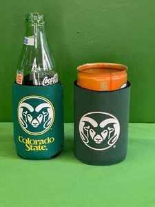 NCAA Colorado State CSU Rams Set of 2 Beer Can Cosies/Coolers - Picture 1 of 2