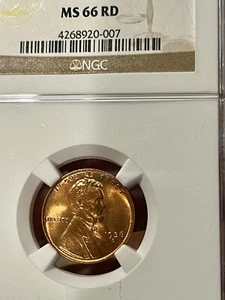 1936 D Lincoln Wheat Cent MS66RD NGC GRADED (007) - Picture 1 of 2