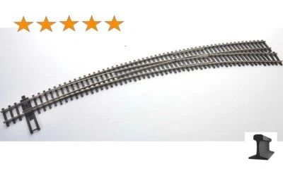 Walthers HO Scale ~ New ~ Code 83 ~ DC/DCC ~ Right Curved Turnout 24/28 ~ 83064 - Image 1 of 4