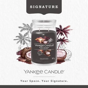 Yankee Candle Signature Large Jar Black Coconut Scent Gift Present Decor - Picture 1 of 7
