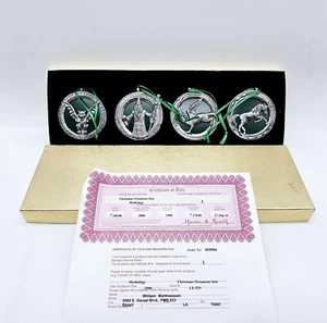 Michael Ricker Mythology 3" Christmas Ornaments Set Of 4 No 1 Casting in Box COA - Picture 1 of 10