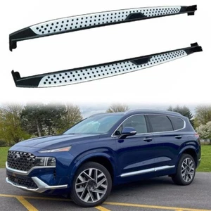 2X Running Boards Side Step fit for Hyundai Santa Fe 2019-2023 Nerf Bar - Picture 1 of 8