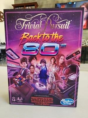 STRANGER THINGS Trivial Pursuit Back to the 80's Edition Trivia Game Hasbro - Image 1 of 4