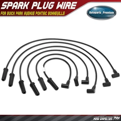 6Pcs Spark Plug Wire Set for Buick Park Avenue Pontiac Bonneville 2000 V6 3.8L - Image 1 of 4