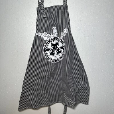 Vintage 1992 Looney Tunes ACME Wiley Coyote Roadrunner apron Made In The USA - Image 1 of 4