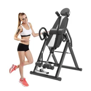 Gravity Inversion Table - Upside Down Machine - Heavy Duty - Black / White - Picture 1 of 8