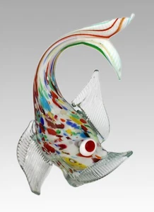 Murano Style Art Glass Fish Sculpture - Picture 1 of 3