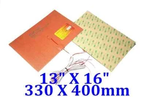 13" X 16" 330 X 400mm 1200W w/ 3M w/ K type at center Printer JSRGO Heater - Picture 1 of 12