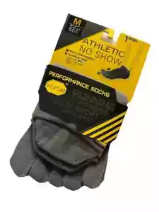 Vibram Athletic No Show Performance Toe Socks Unisex Medium Dark Gray 2 Pairs - Picture 1 of 2