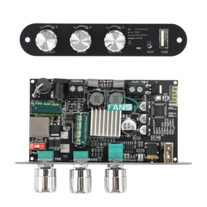 ZK-1001U 100W Mono Bluetooth 5.3 TPA3116D2 Amplifiers Board Module AUX USB - Picture 1 of 18