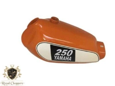 APTO PARA YAMAHA XT 250 3Y3 4Y1 Tanque de gasolina pintado naranja 1980-1990 Foto 1 de 4