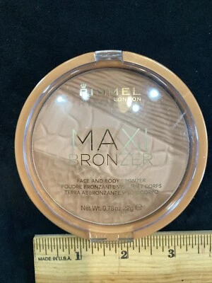 MAXI Bronzer RIMMEL London 001 Light Face & Body bronzer New NoBox RARE Free Shp - Image 1 of 4