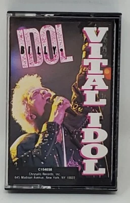Billy Idol  Vital Idol Cassette Tape 1987 Chrysalis Greatest Hits - Image 1 of 3