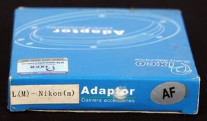 Pixco Leica M to Nikon F Mount Adapter with AF Confirmation - Mint in Box!