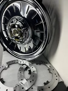 Harley Chrome FRONT Wheel VROD V-ROD VRSCA Custom Design 2001 -06 EXCHANGE - Picture 1 of 13