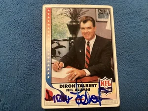 DIRON TALBERT SIGNED NFL ALUMNI CARD,REDSKINS, RAMS,LONGHORNS/ FREE POSTAGE!!!!! - Picture 1 of 4