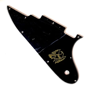Gloss Black Pickguard for 2018 Gibson Firebird Studio P90 with Bird Decal - Picture 1 of 8