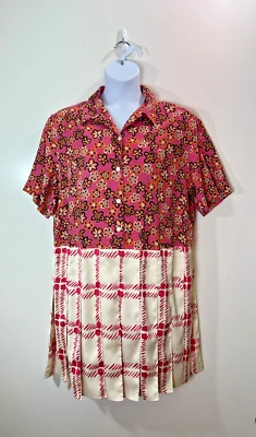 Marni x Uniqlo Women’s Linen Blend Shirt Dress Size XXL Floral Preppy Tenniscore - Image 1 of 4
