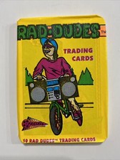1990 Pacific Rad Dudes Trading Cards Wax Pack Art3 New!