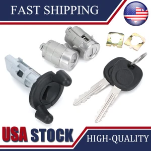 Ignition Switch Door Lock Cylinders 2Key for Chevy Tahoe Silverado GMC Sierra - Picture 1 of 14