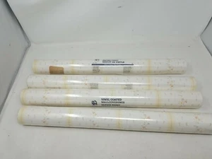 4 rolls Norwall Wallcoverings Solid Vinyl Wallcovering 56.4 sq ft Beige NT33705 - Picture 1 of 4