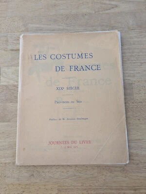 Les Costumes of France 19th Cent. Provinces Du Sud 1932 Portfolio 36 Plates 1st - Image 1 of 4