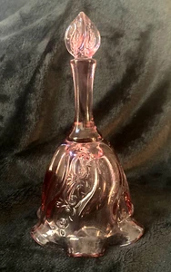 Vintage Fenton Cranberry Paisley Swirl Glass Bell....MISSING CLAPPER - Picture 1 of 4