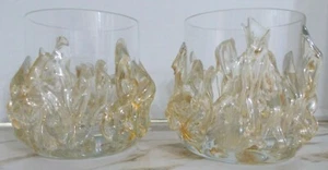 π ION TAMAIAN "Tumbler Glasses, set of 2, Coniac" BUCKET GLASSES CUSTOM MADE π - Picture 1 of 5