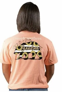 Adult Simply Southern "Mama" Short Sleeve T-shirt in Peach SMALL #SS - Picture 1 of 3