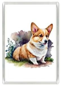 CORGI NIEDLICHE HUNDEKUNST NEUHEIT ACRYL KÜHLSCHRANKMAGNET TOLLES GESCHENK - Bild 1 von 1