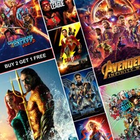 Marvel Studios MCU The First 10 Years Anniversary Play-off Movie Posters