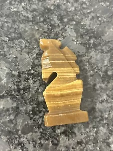 VTG Brown Onyx/marbel Replacement Knights Chess Pieces - Picture 1 of 2