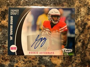 Greg Ward Jr. 2017 SAGE Hit Auto Autograph Philadelphia Eagles