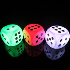 Battery Dice LED Night Light Home Bedroom Color Changing Lamp Party Decorations_