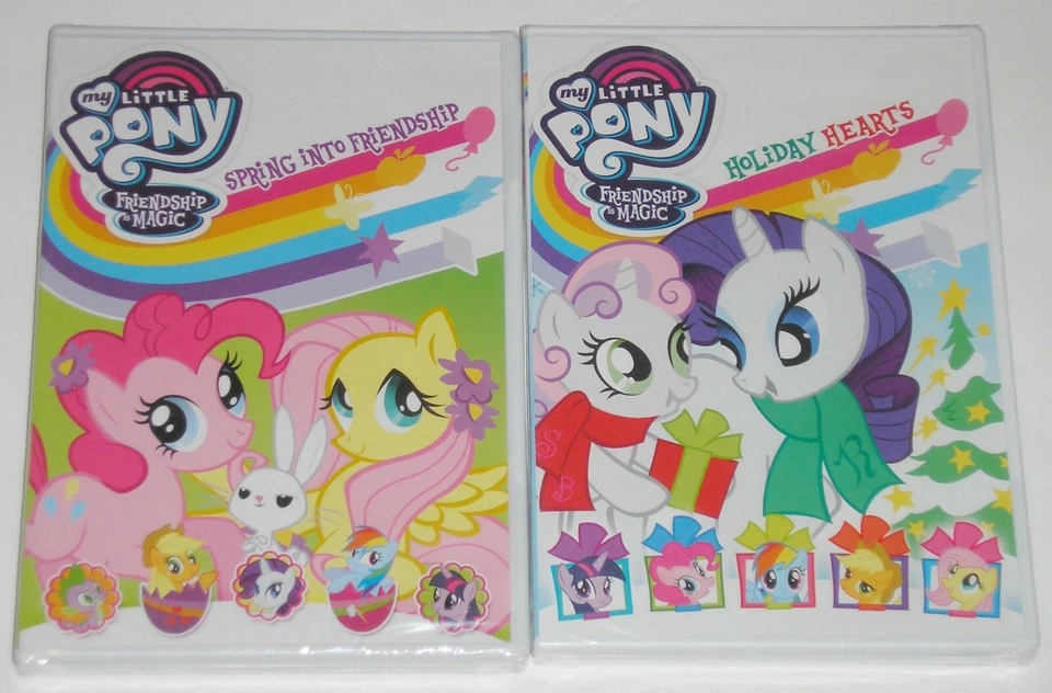 Kid DVD Lot - My Little Pony Spring into Friendship & Holiday Hearts (New) - Image 1 of 1