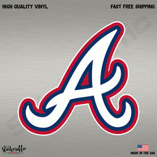 Atlanta Braves A MLB Baseball Full Color Vinyl Sports Decal Sticker-FREE SHIP