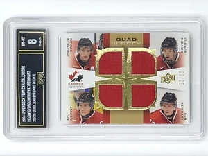 Upper Deck • Gold #20 of 25 Quad Jersey McDavid / Reinhart / Horvat / Drouin - Picture 1 of 2