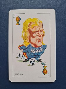 Rare 1975 LASZLO KUBALA card #5 Red Back Ediciones Amarika Barcelona Spain
