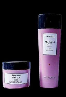 Goldwell Kerasilk Color Shampoo 1 oz. & Intensive Luster Mask 0.8 oz. Travel Set - Image 1 of 3