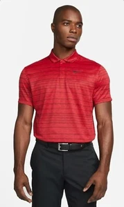 Nike Dri-Fit Tiger Woods ADV Golf Polo Shirt Red/Black Men's Size M DH0789-687 - Picture 1 of 10