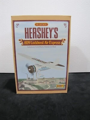 ERTL Hershey's 1929 Lockheed Air Express Airplane Die Cast Metal Coin Bank  - Image 1 of 2