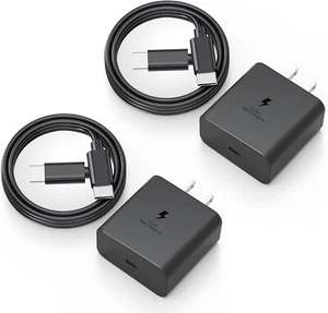 2 Paquetes 45W USB C Cargador Rápido Para Galaxy Z Abatible 5/Z Abatible 4/Z Plegable 5/Z Plegable 4 - Imagen 1 de 7