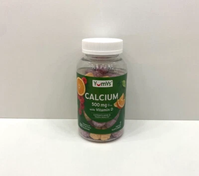 NUEVO YumVs Calcio 500 MG Con Vitamina D Soporte Dental Hueso Gomitas SELLADAS 2026 Foto 1 de 3