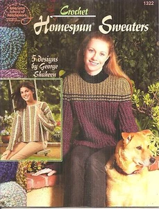 Homespun Sweaters Crochet Instruction Booklet - Picture 1 of 2