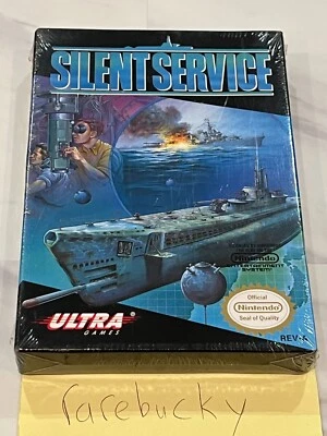 Silent Service (Nintendo NES) NEW SEALED H-SEAM, NEAR-MINT, NICE COPY! - Image 1 of 3