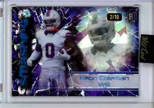 2024 WILD CARD ALUMINATION Sparkle KEON COLEMAN RC 2/10 BUFFALO BILLS AD-KC - Picture 1 of 2