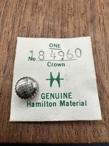 Reloj Pulsera Hamilton Vintage NOS Corona Parte 184960 Grifo 10 Diámetro 6.3 Blanco WP - Imagen 1 de 1