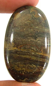 Pietra Preziosa Sciolta Stromatolite Naturale 61,85 Ct Cabochon Filo Avvolgente Pietra - 28841 - Foto 1 di 2