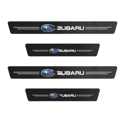 4PCS For Subaru Car Accessories Door Sill Protector Scuff Guard Cover Trim 2011 - Image 1 of 4