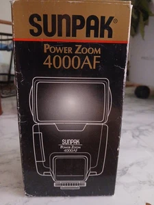 Sunpak Power Zoom 4000AF Minolta Boxed Untested 28 35 50 80 MM - Picture 1 of 5